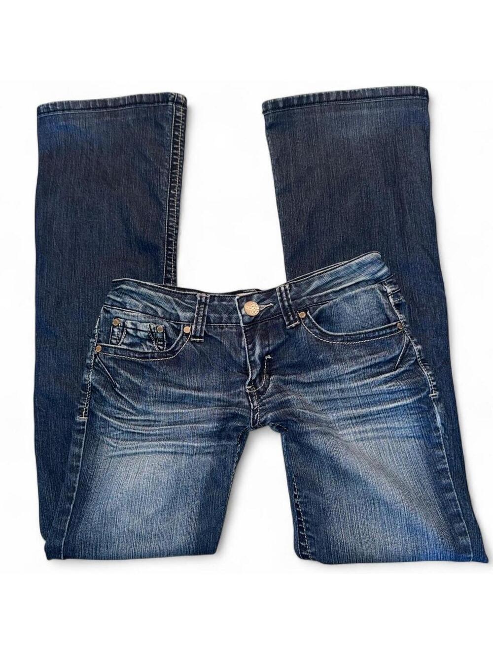 Vintage Arden B. Y2K Dark Wash Low Rise Flare Jeans